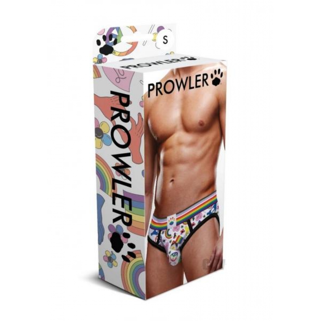 Prowler Pride Love Peace Brief - XL Rainbow