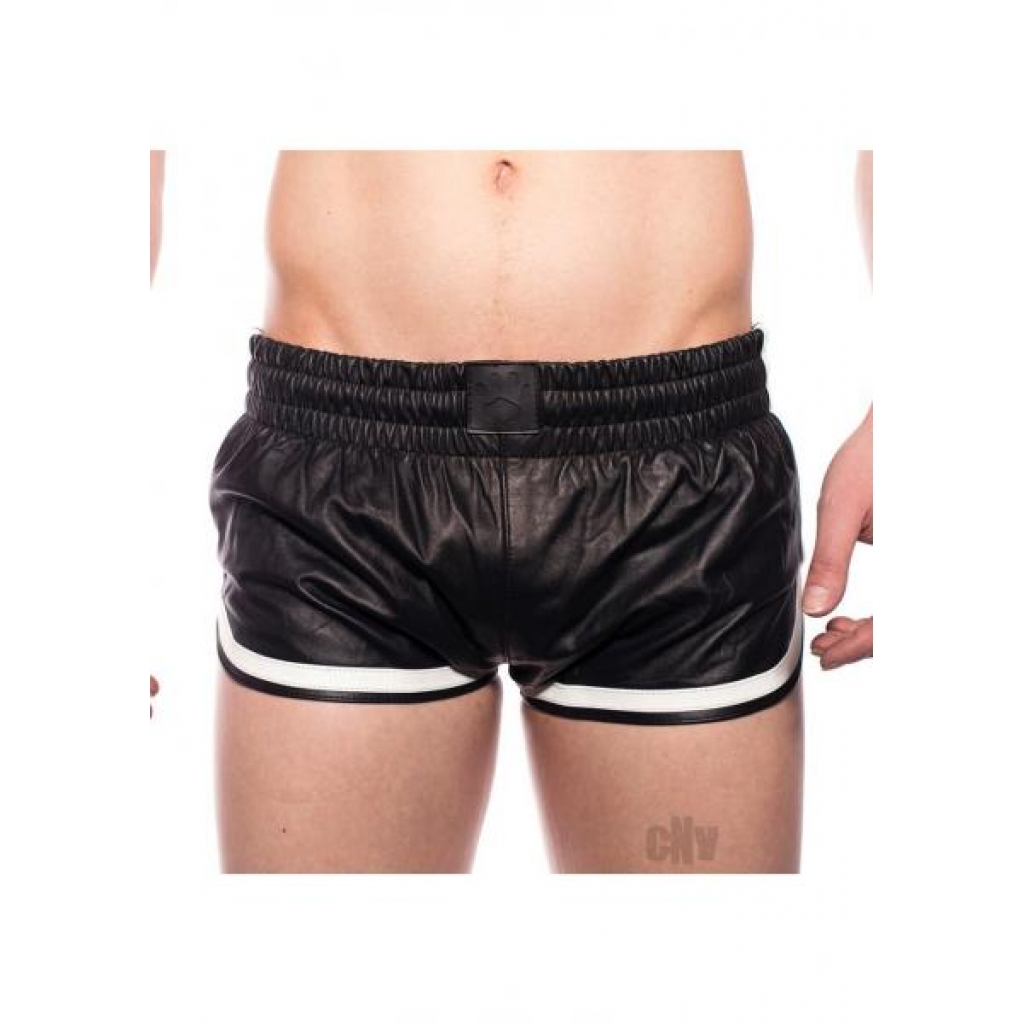 Prowler Red Leather Sports Shorts - XSmall