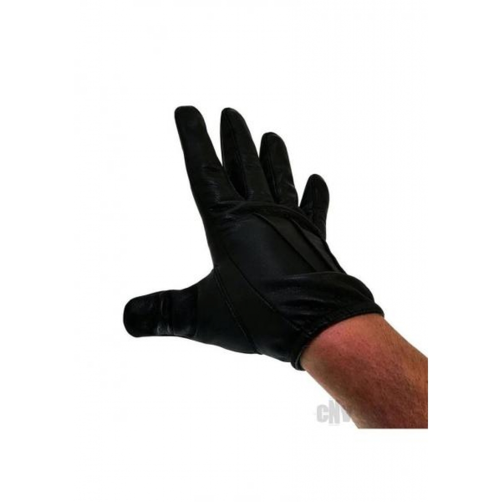 Prowler Red Leather Gloves - Black Large