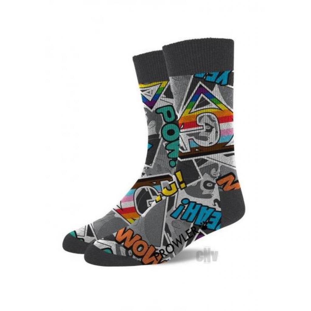 Prowler Comic Book Socks Multicolor - Prowler