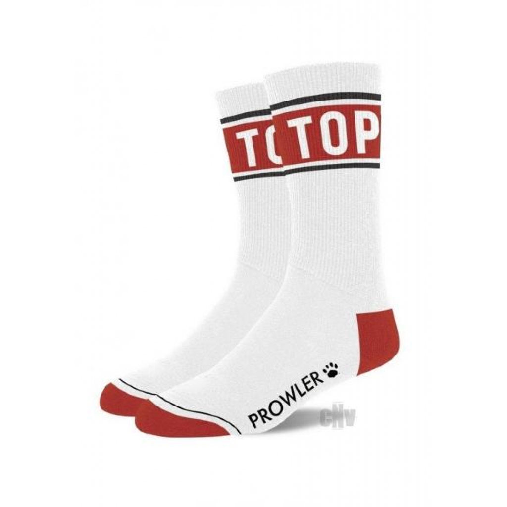 Prowler Top Socks Wht/red - Prowler