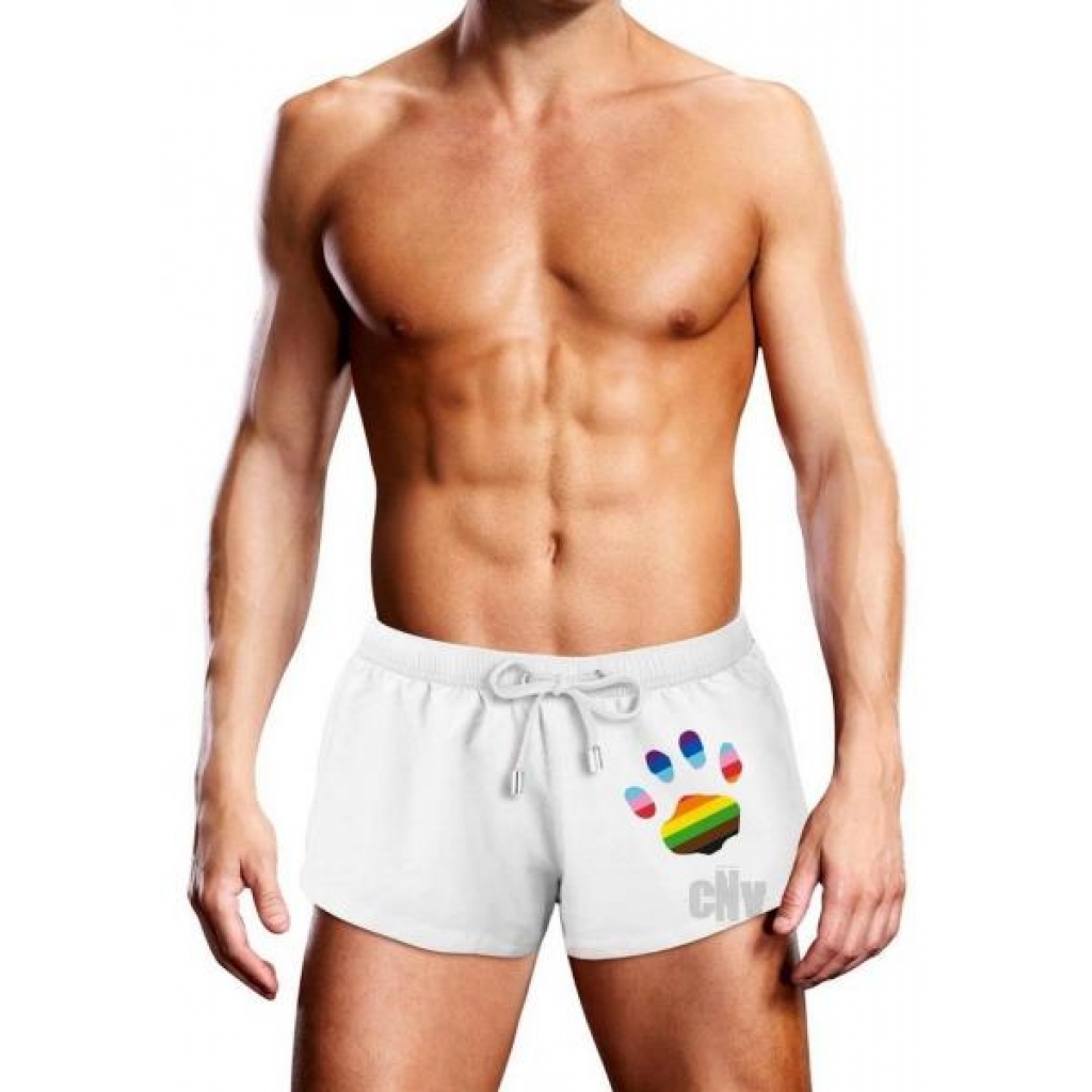 Prowler Swim Trunk White Oversized Paw - XL