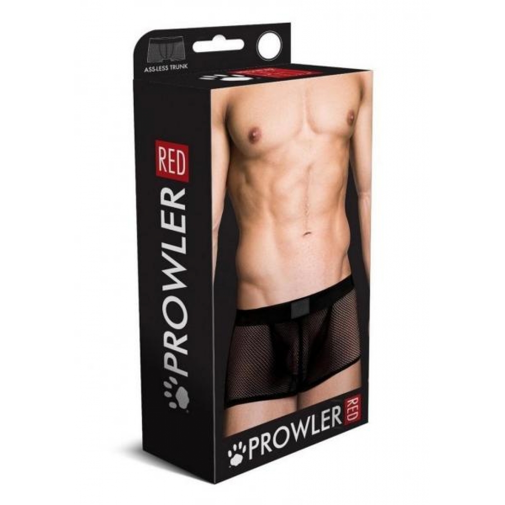 Prowler Red Fishnet Assless Trunk Blk Lg - Prowler Red