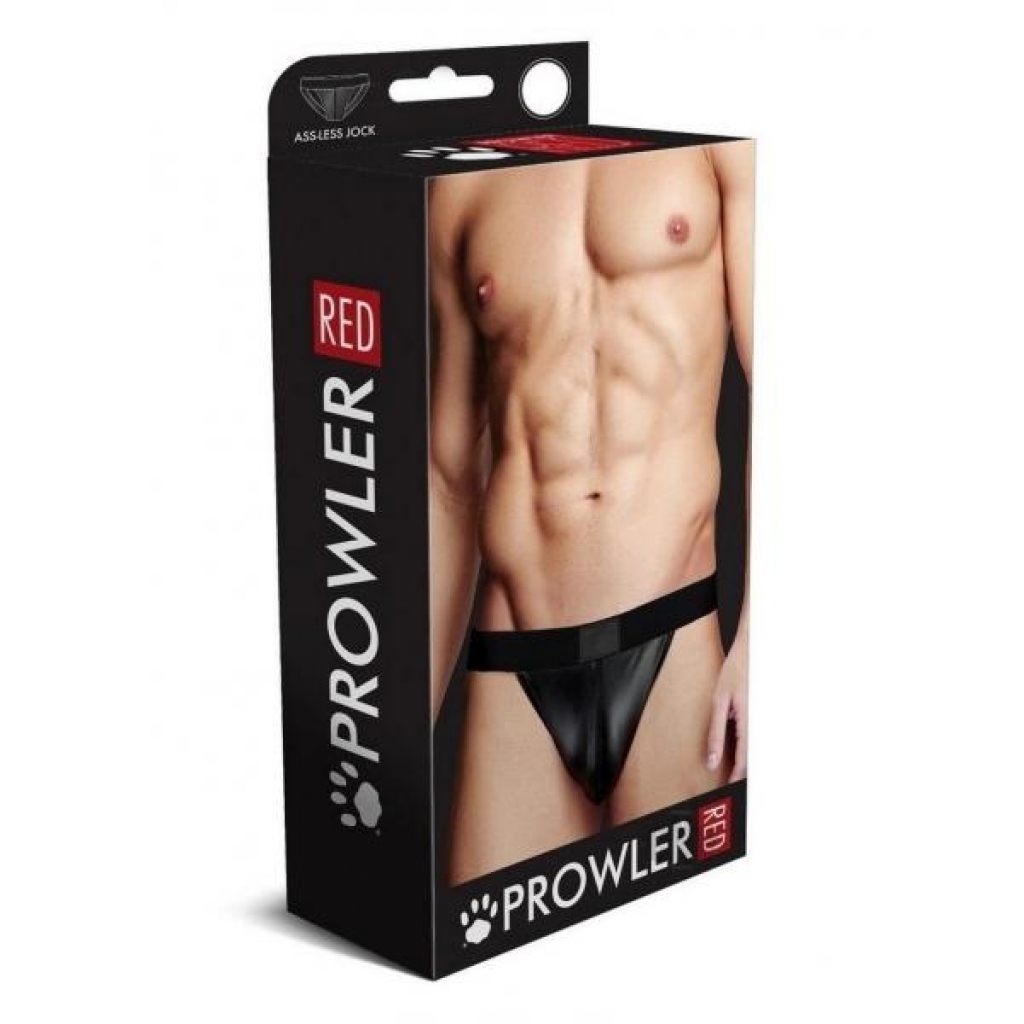 Prowler Red Wetlook Assless Jock - Black Large