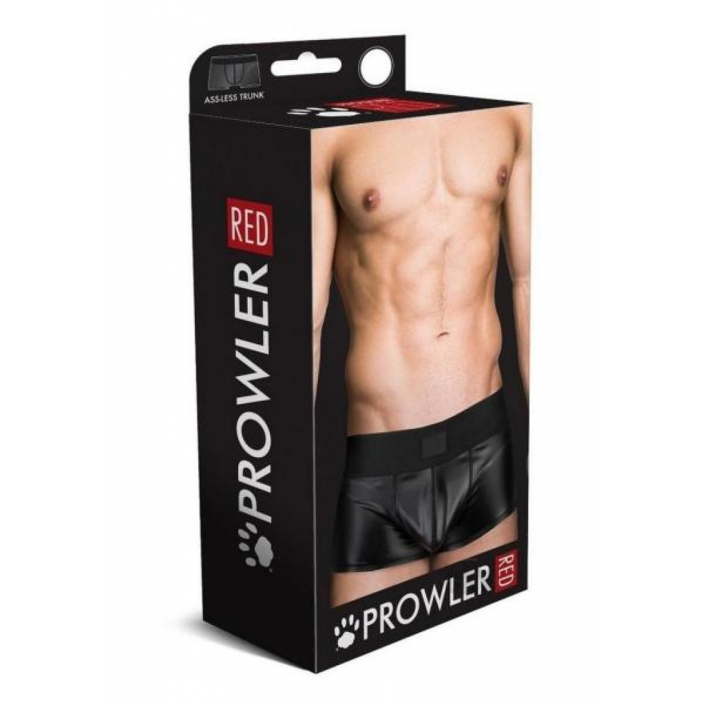 Prowler Red Wetlook Assless Trunk Blk Lg - Prowler Red