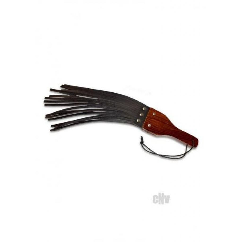 Prowler Red Leather Wood Fringe Paddle