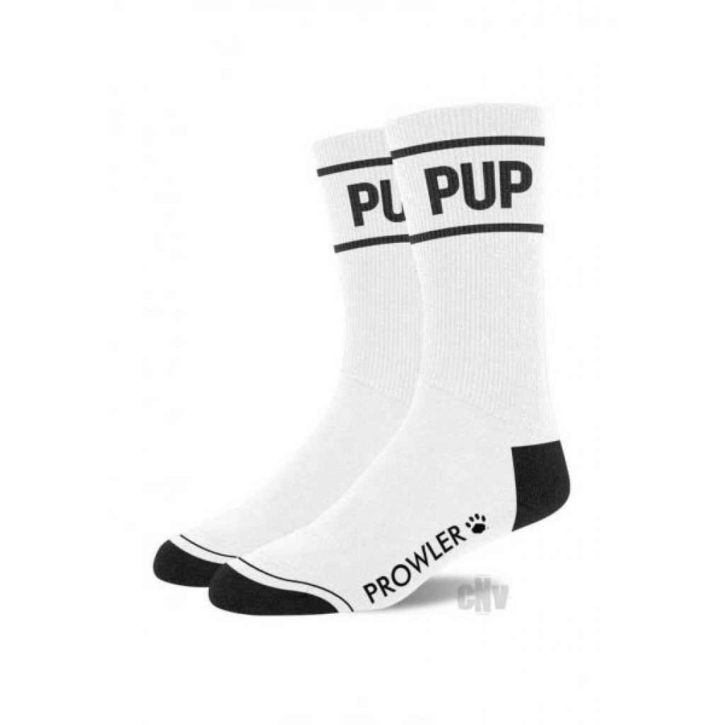 Prowler Red Pup Socks White - Prowler Red