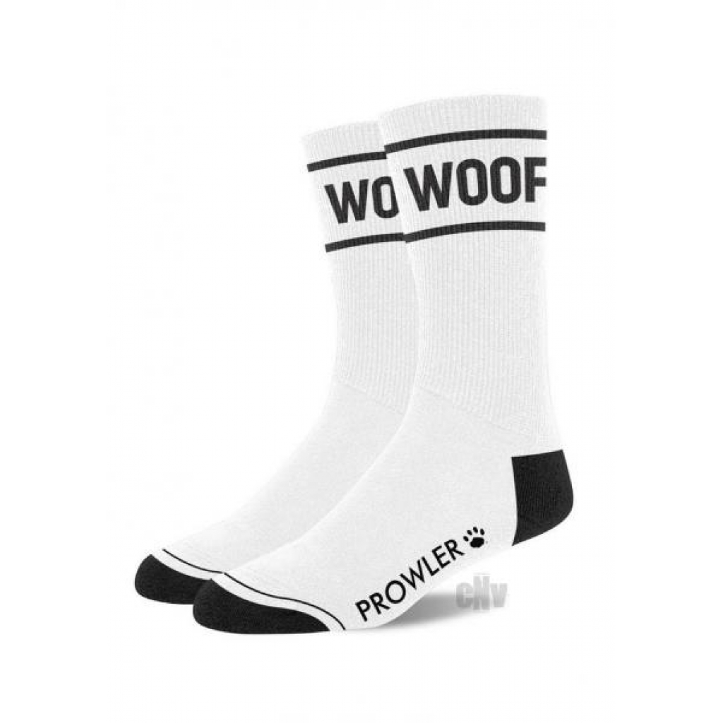 Prowler Red Woof Socks White - Prowler Red