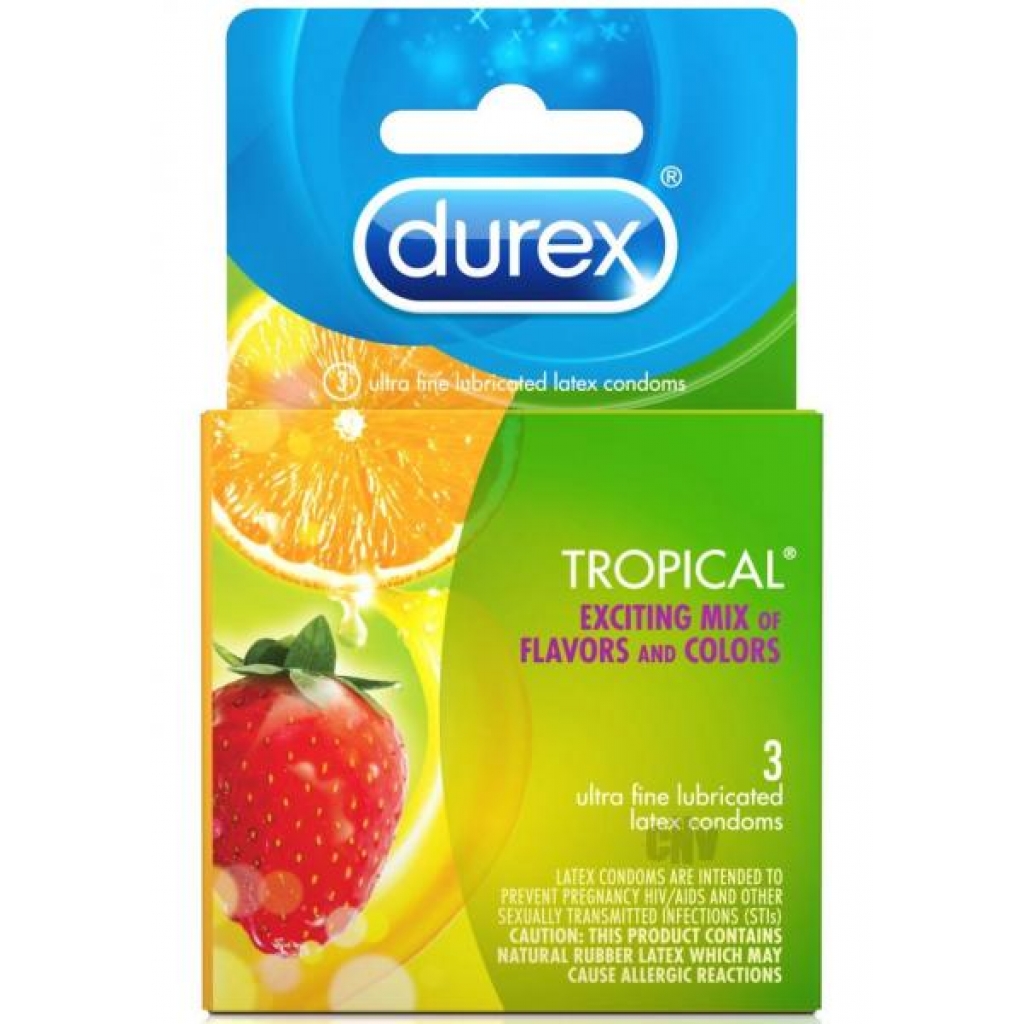 Durex Tropical 3 Pack Latex Condoms - Paradise Marketing Services Pm