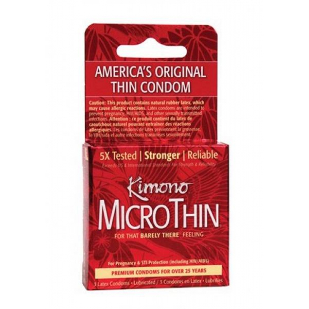 Kimono Microthin Ultra Thin 3pk - Paradise Marketing