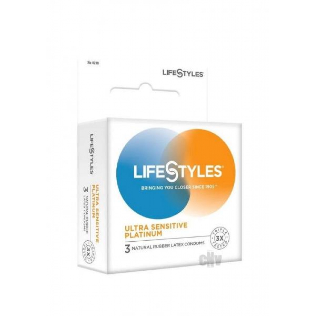 Lifestyles Ultra Sensitive Platinum 3pk - Paradise Marketing Services Pm