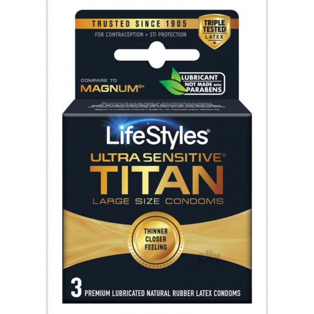 Lifestyles Ultra Sensitive Titan 3`s - Paradise Marketing Services Pm