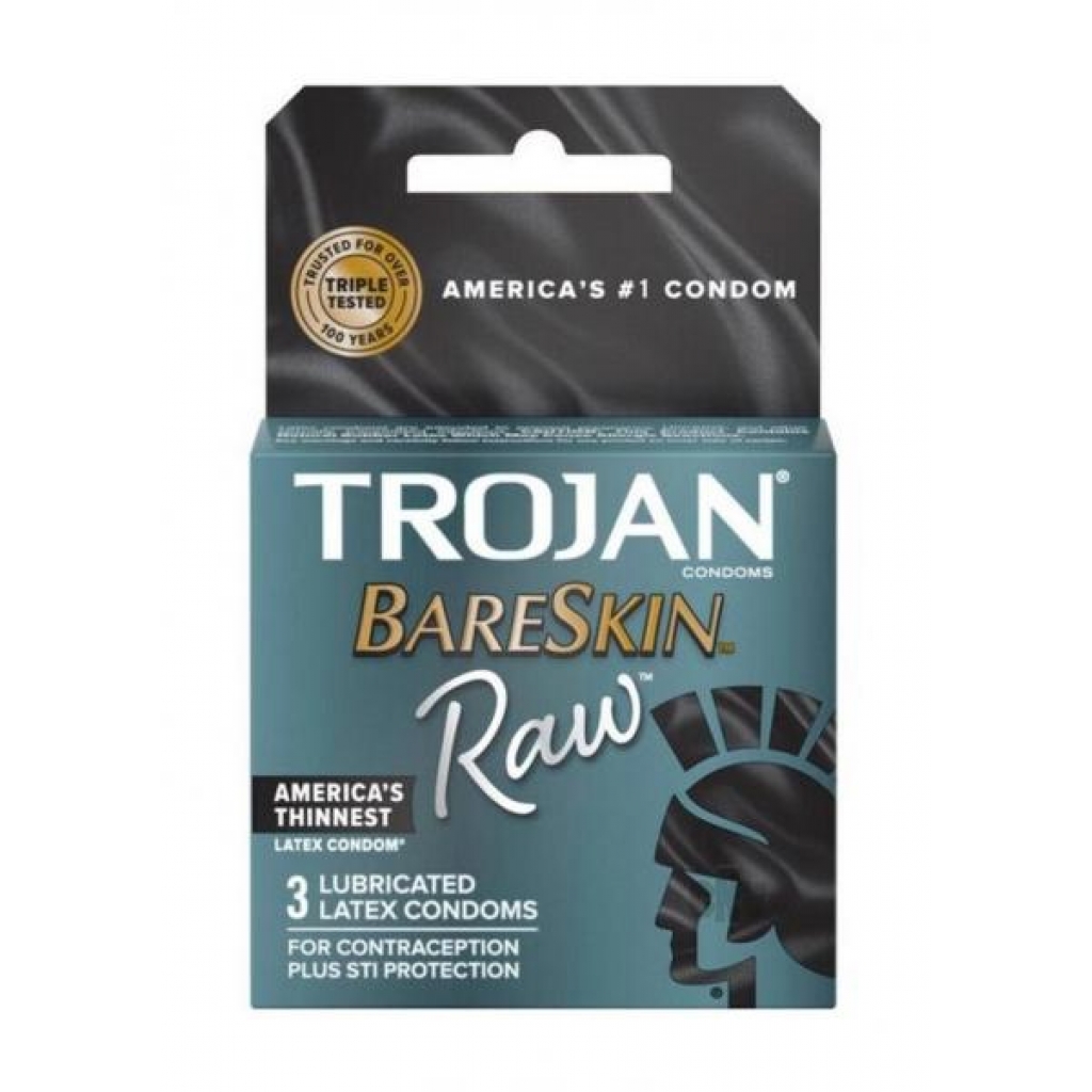 Trojan Bareskin Raw 3pk - Paradise Marketing Services Pm