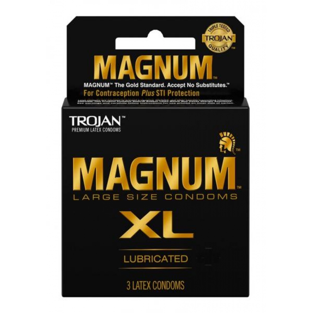 Trojan Magnum XL 3 Pack Latex Condoms - Trojan