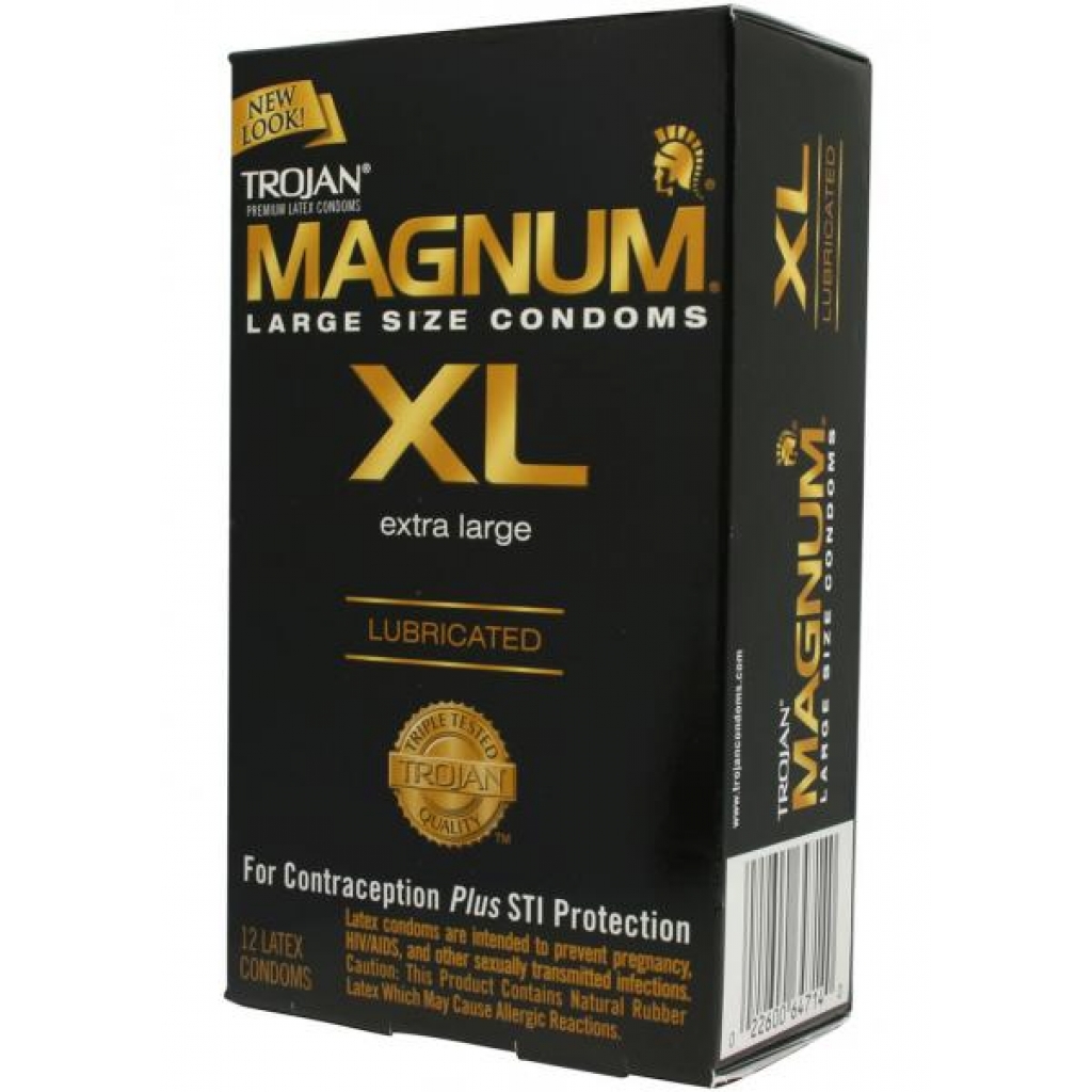 Trojan Magnum Extra Large Lubricated Condoms – 12 Pack