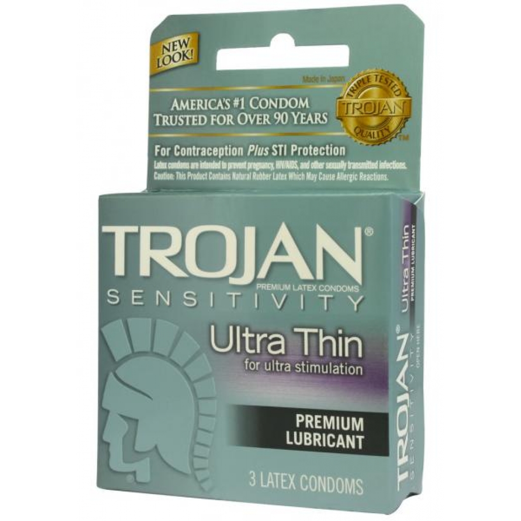 Trojan Condom Sensitivity Ultra Thin - 3 Pack