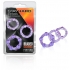 Stay Hard Beaded Cockrings Purple 3 Pack - Blush Novelties