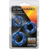 Stay Hard Beaded Cockrings Blue 3 Pack - Blush Novelties