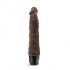 Dr Skin Cock Vibe 1 Chocolate Brown Realistic Dildo - Blush Novelties