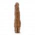 Dr Skin Cock Vibe #4 Mocha Brown Vibrating Dildo - Blush Novelties