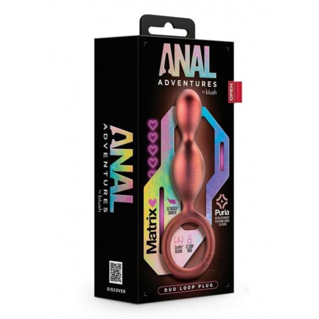 Anal Adv Matrix Duo Loop Plug in Copper