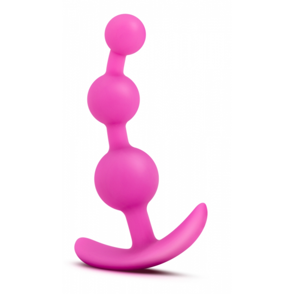 Luxe Be Me 3 Fuchsia Anal Beads - Blush Novelties