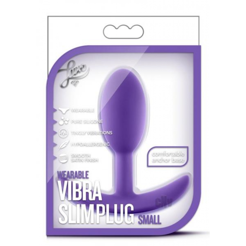 Luxe Wearable Vibra Slim Plug Sm Purp - Blush Novelties