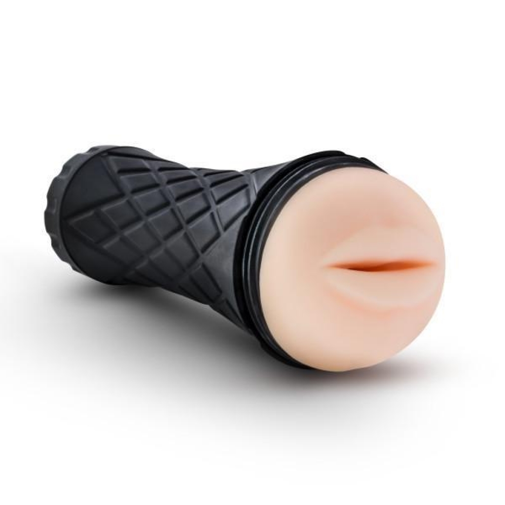 M For Men The Torch Luscious Lips Beige Stroker - Blush Novelties