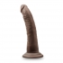 Dr. Skin 7 Inch Realistic Suction Cup Brown Dildo