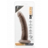 Dr. Skin 7 Inch Realistic Suction Cup Brown Dildo