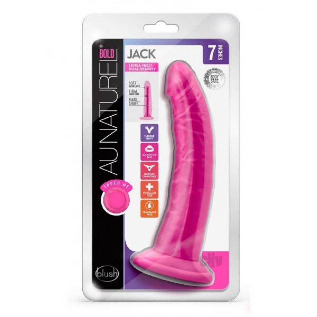 Au Naturel Bold Jack 7 Dildo Pink - Blush Novelties