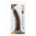 Dr. Skin 8 inches Cock With Suction Cup Chocolate Brown - Blush Novelties