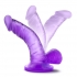 Naturally Yours 4 inches Mini Cock Purple Dildo - Blush Novelties