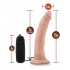 Dr. Dave 7-inch Vibrating Cock - Suction Cup Control in Beige