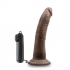 Dr Dave 7 inches Vibrating Cock Suction Cup Brown - Blush Novelties