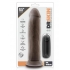 Dr Skin Dr Throb 9.5 inches Vibrating Cock Suction Cup Brown - Blush Novelties