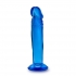 Sweet N Small 6 inches Dildo with Suction Cup Blue  - Blush Novelties