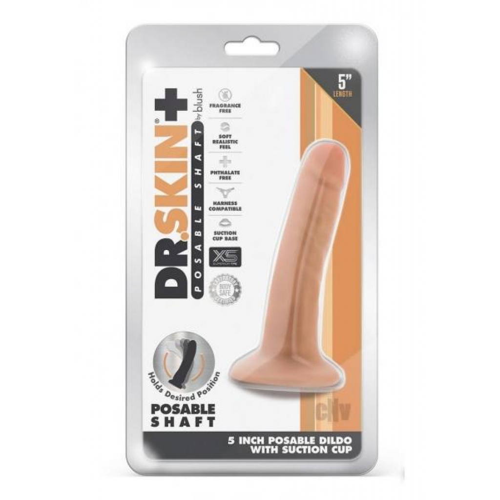 Dr. Skin Plus Posable Dildo - Realistic Pleasure at Your Fingertips