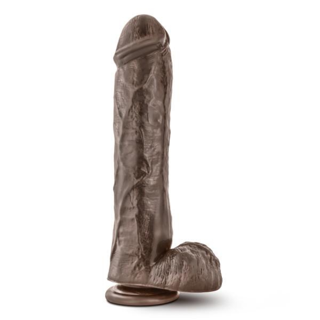 Mr Savage 11.5 inches Dildo with Suction Cup Chocolate - Blush Novelties