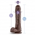 Mr Savage 11.5 inches Dildo with Suction Cup Chocolate - Blush Novelties