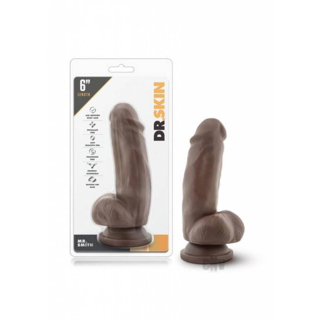 Dr Skin Mr Smith 7 Dildo Chocolate - Blush Novelties