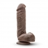 Dr Skin Mr D 8.5 inches Dildo Chocolate Brown - Blush Novelties