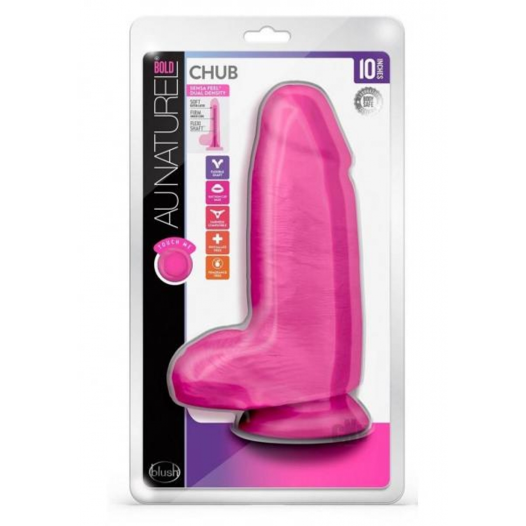 Au Naturel Bold Chub 10 Dildo Pink - Blush Novelties