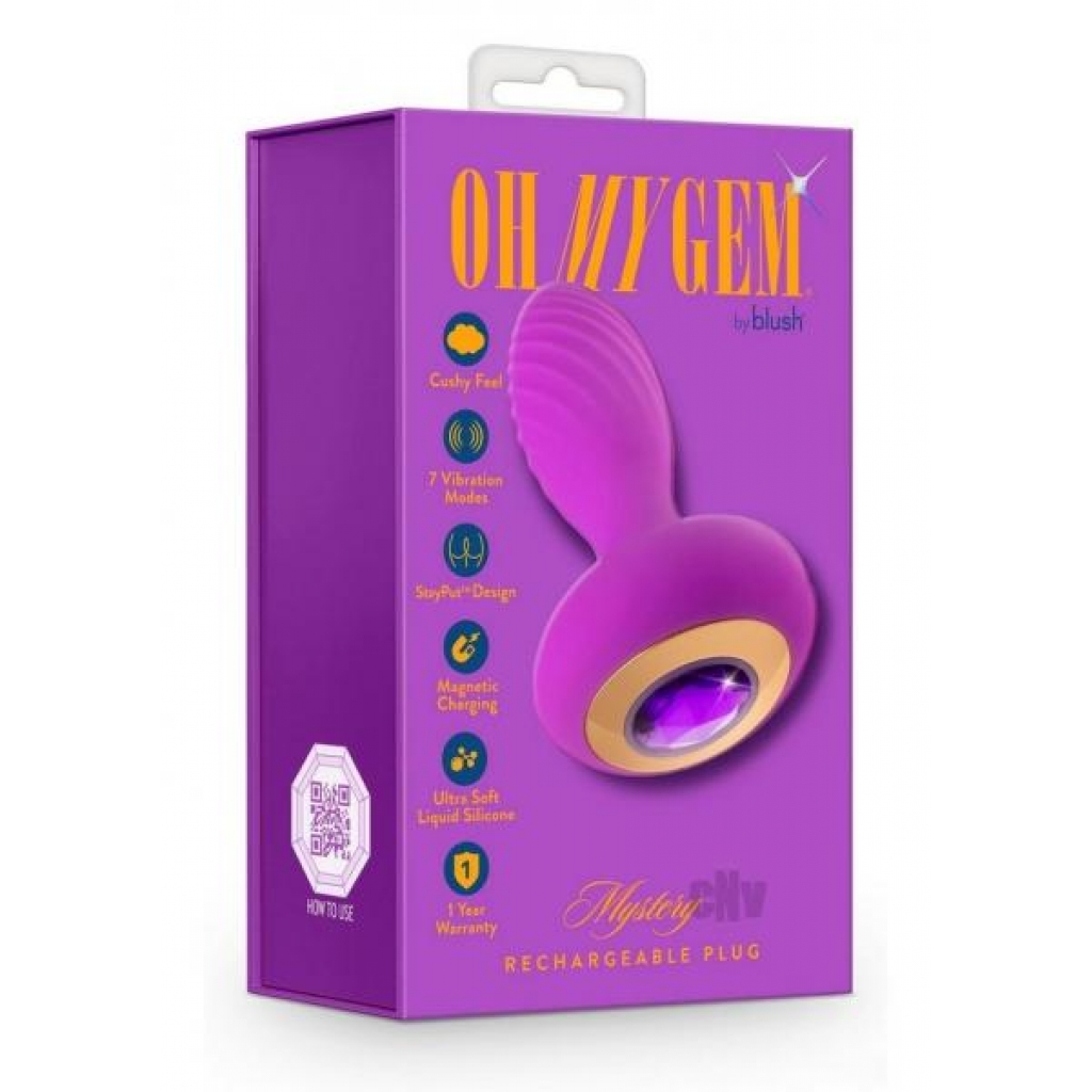 Oh My Gem Charm Plug Amethyst - Blush Novelties