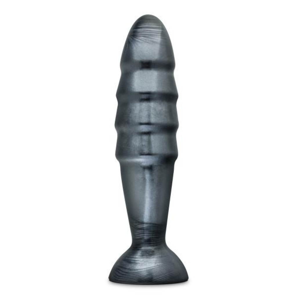 Jet Destructor Carbon Metallic Black Butt Plug - Blush Novelties