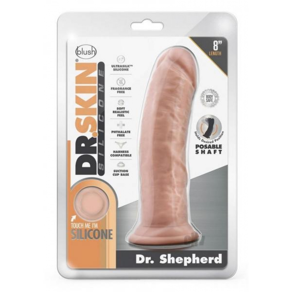 Dr Skin Silic Dr Shepherd 8 Inch Dildo - Vanilla