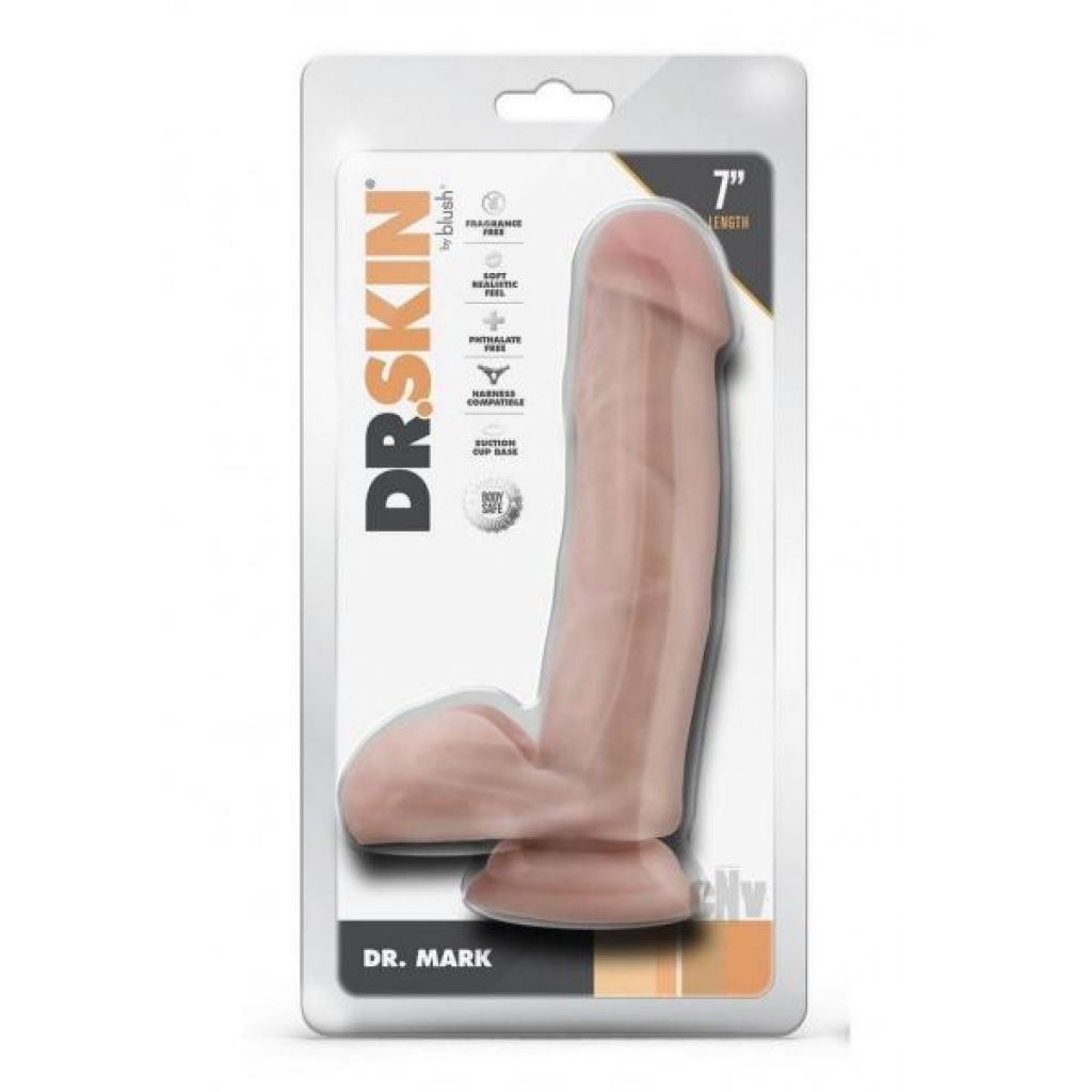 Dr Skin Mr Mark 7 Dildo: Realistic Beige Pleasure Toy