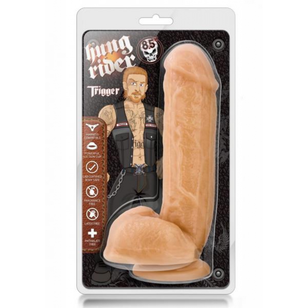 Hung Rider Ultra Thick Dildo - Beige