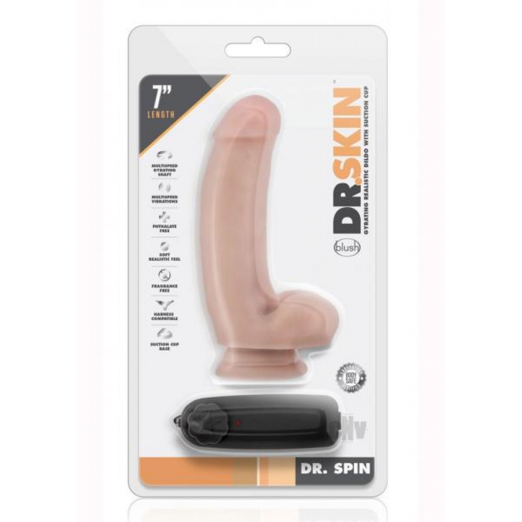 Dr Skin Dr Spin 7 Gyrating Dildo Van - Blush Novelties