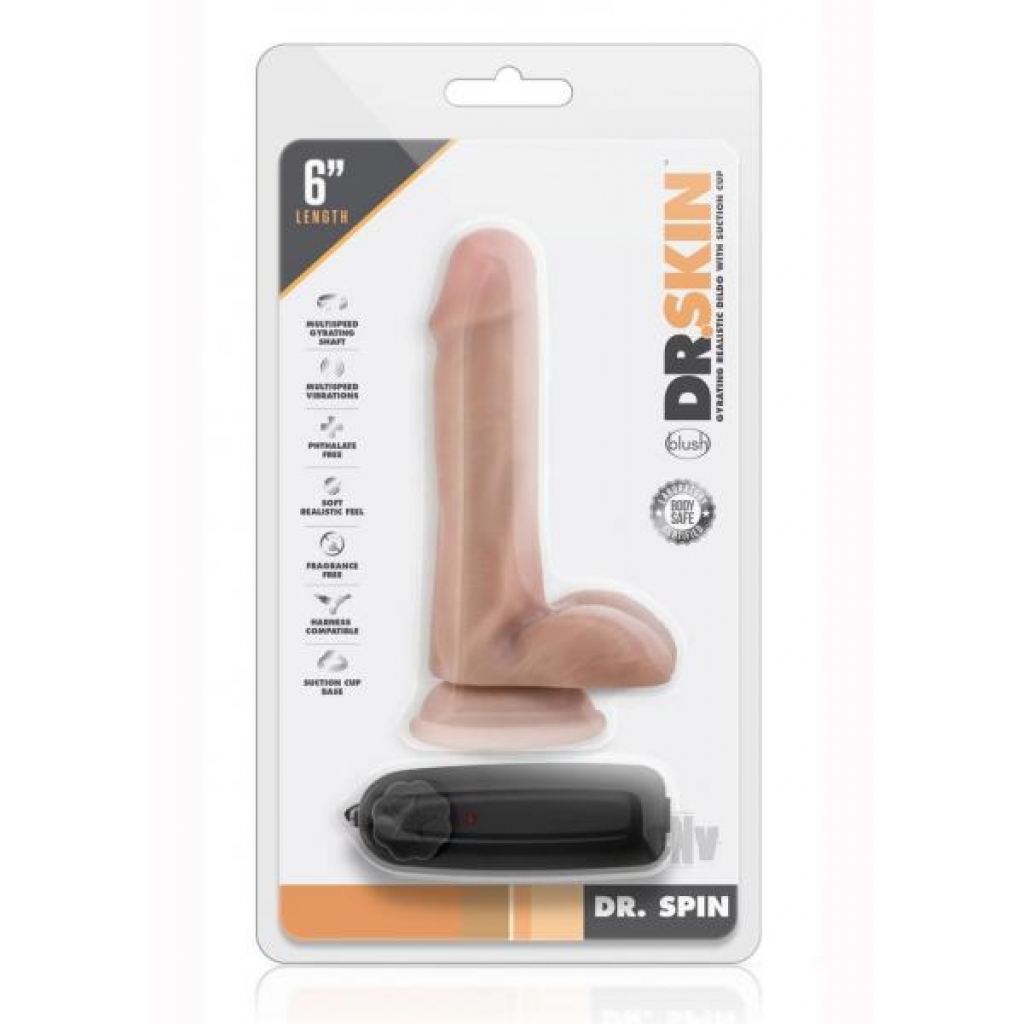 Dr Skin Dr Spin 6 Gyrating Dildo Van - Blush Novelties